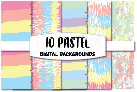 10 Pastel Watercolor Background Abstract: A Versatile Design for Creative Projects