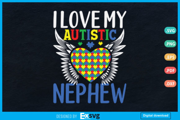 Autism Puzzle I Love My Autistic Nephew