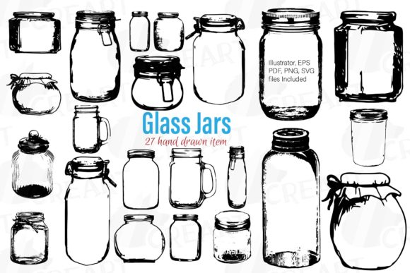 Enhance Your Creative Projects with Mason Jars Clipart and Glass Jar Clip Art