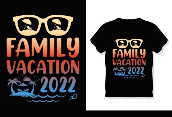 Family Summer Vacation Beach 2022 TShirt Design