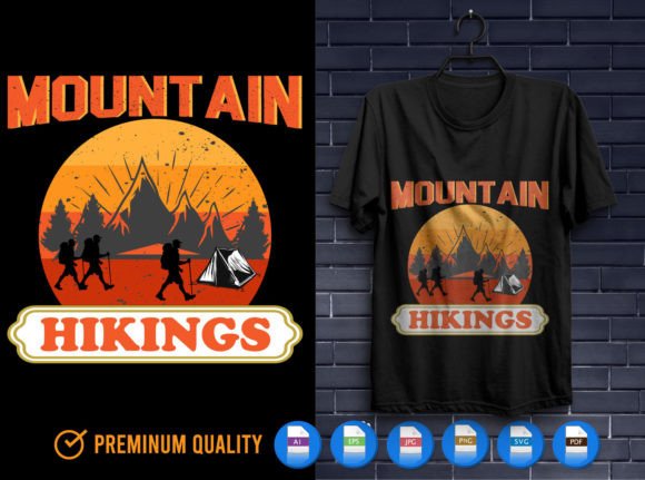 Mountain T-Shirt Design: A Creative Asset for Print on Demand Businesses