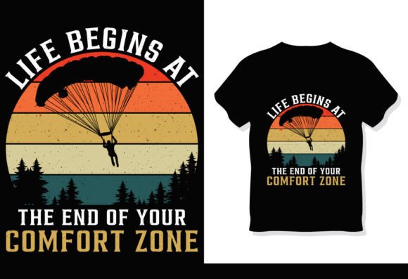 Skydiving Life T-Shirt Design