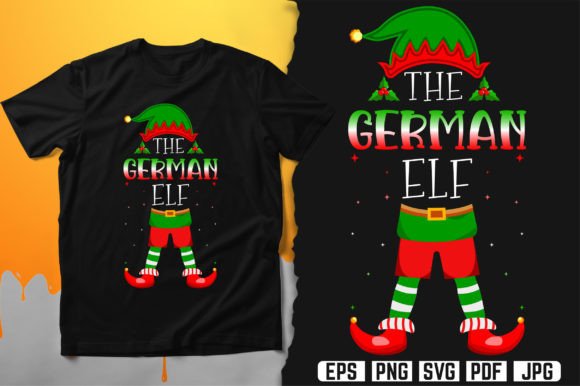 The German Elf T-Shirt Design Vector: A Versatile Graphic for Merchandise Creators